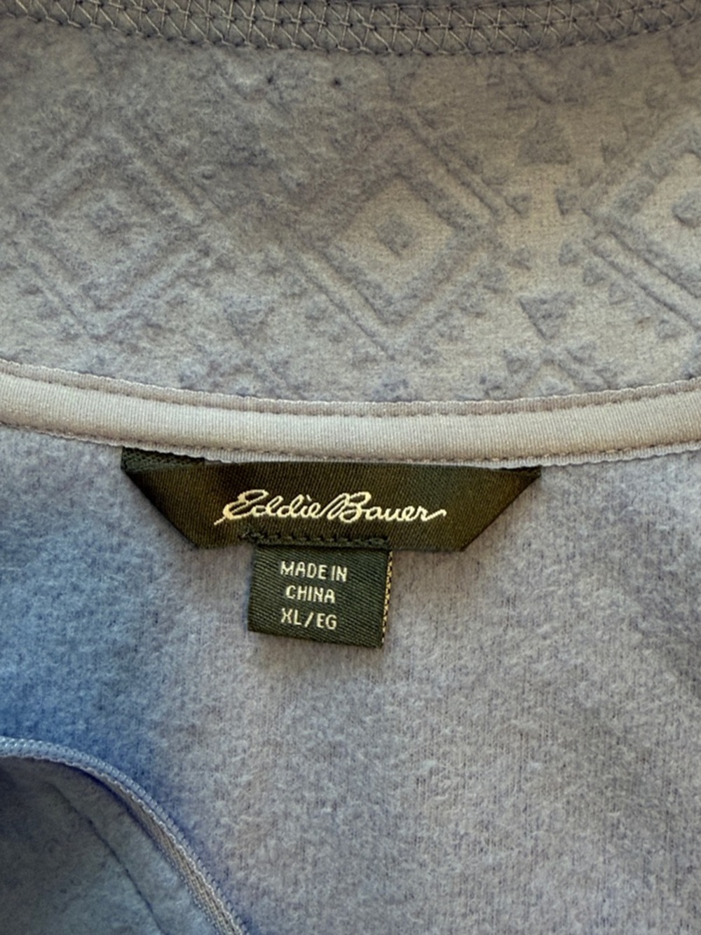 Eddie Bauer Lavender Half-Zip Pullover Sweater - Picture 3 of 3